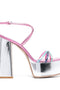 Haus Of Honey  Wannabe Mirror Leather Sandals