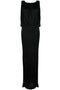 Saint Laurent draped sleeveless jersey dress