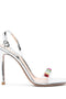 Gianvito Rossi Ribbon Candy 105mm crystal-embellished sandals