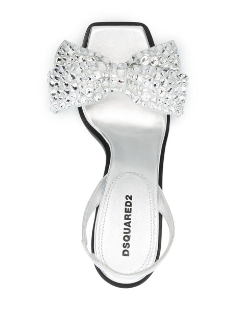 Dsquared2 bow-detail sqaure-toe sandals