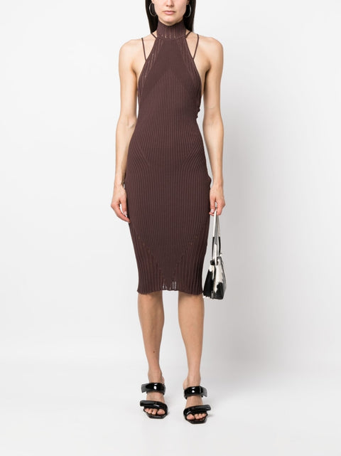 AndreĀdamo AndreÄdamo Ribbed midi dress