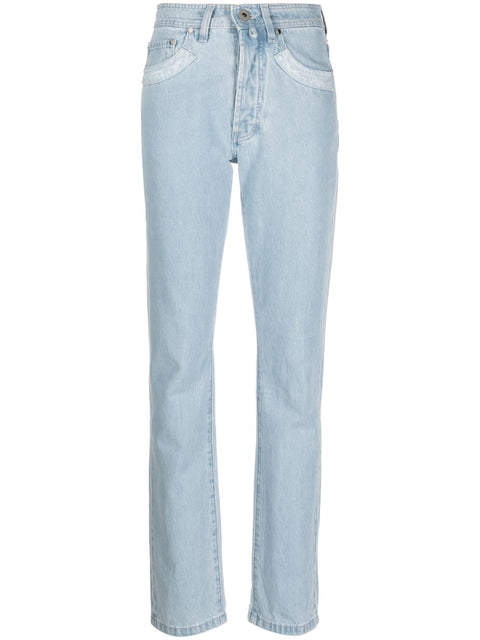 032C Patchwork organic cotton jeans