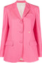 Palm Angels Cotton single-breasted blazer jacket