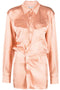 Off White twist-detail shirt dress