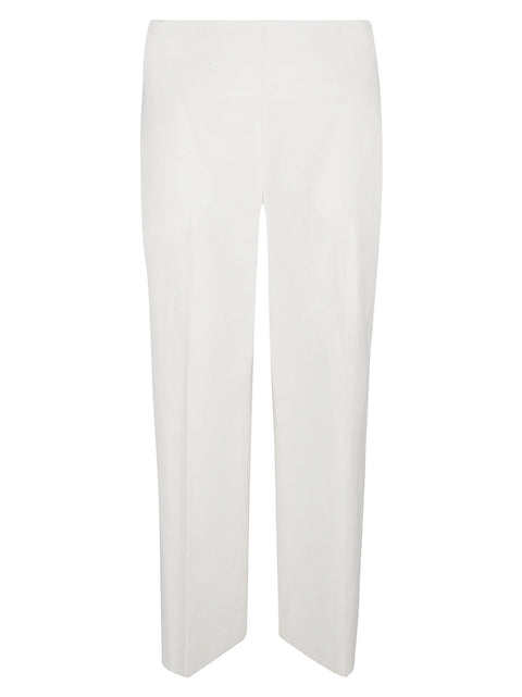 Via Masini 80 Straight leg linen blend trousers