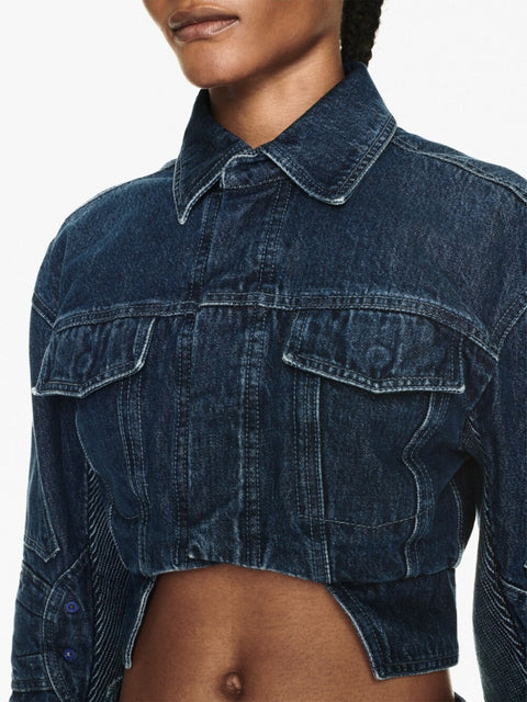 Off White Cropped denim jacket
