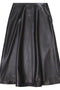 Balenciaga leather midi skirt