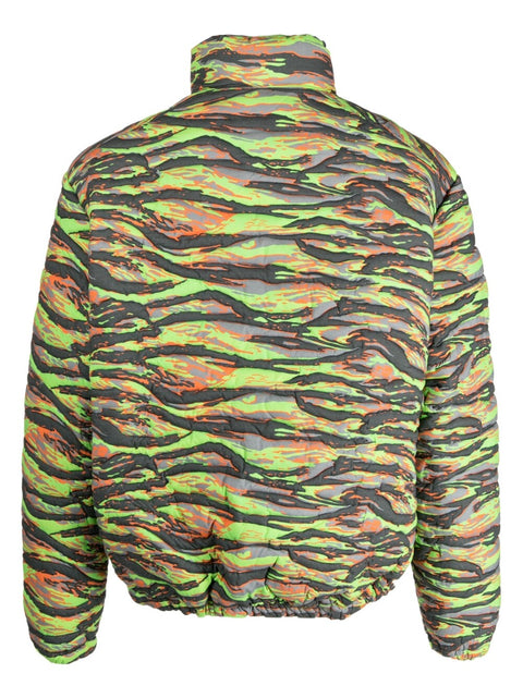 Erl Printed quilted down jacket