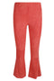 Via Masini 80 Flared cropped suede trousers