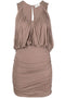 Saint Laurent Sleeveless Draped Minidress