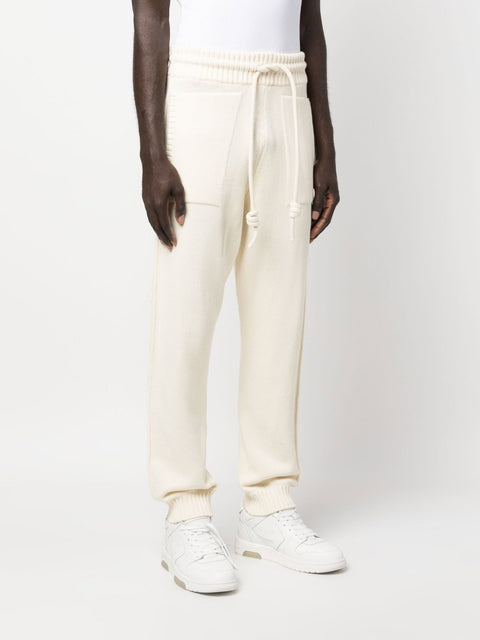 Off White Diag-stripe knitted track pants