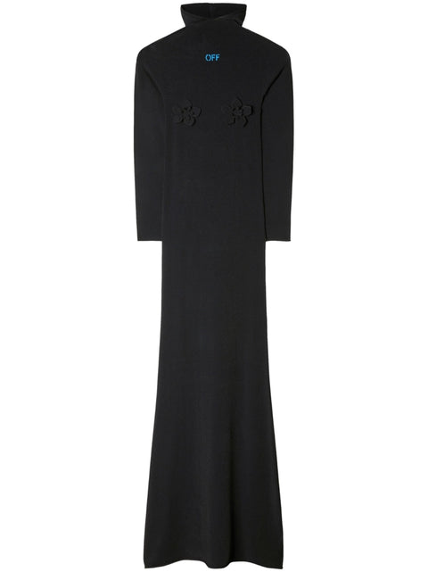 Off White High-neck long dress