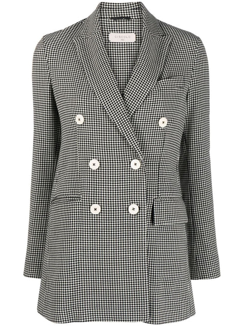 Circolo 1901 Pied de poul double-breasted jacket