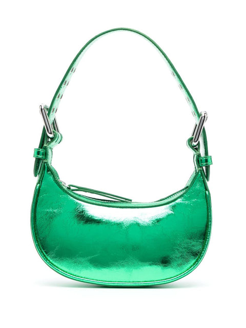 By Far metallic-effect tote bag
