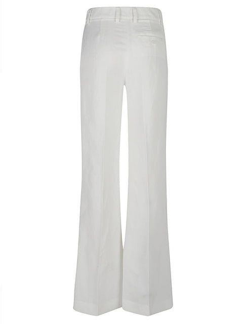True Royal Linen flared trousers