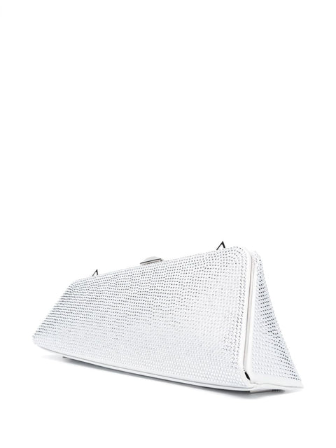 The Attico Long Night crystal-embellished clutch bag