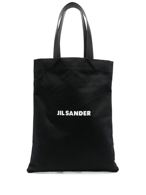 Jil Sander logo-print tote bag