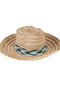 Exquisite J Raffia sombrero hat