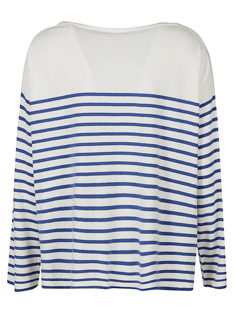 Ct Plage Striped cotton blend pullover