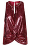 Dahlo Sequin cropped top