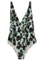 Feel Me Fab Crossy printed one-piece swimsuit