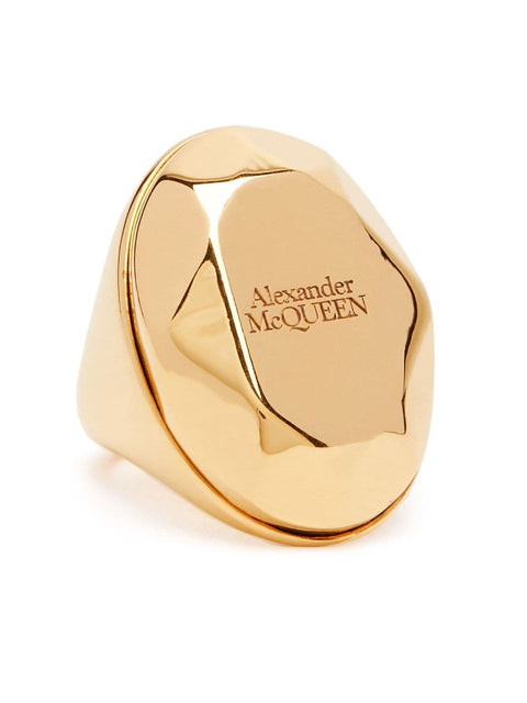 Alexander McQueen The Faceted Stone Ring