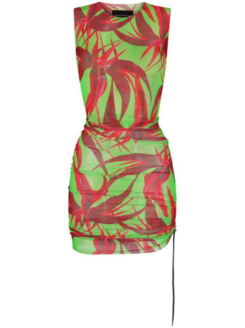 Louisa Ballou Floral print short dress