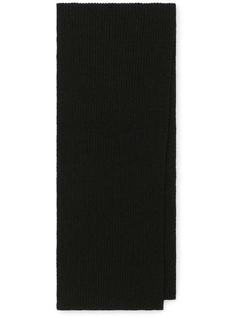 Dolce & Gabbana Fisherman’s rib cashmere scarf with DG logo