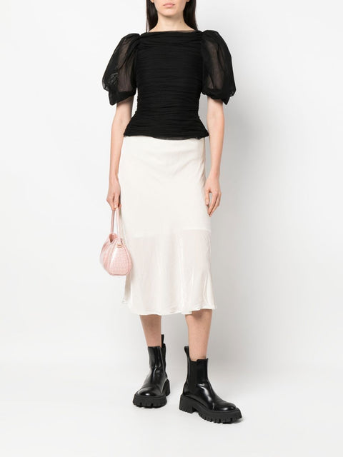 Gold Hawk Velvet long skirt