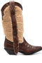 Sonora embroidered leather Texan boots