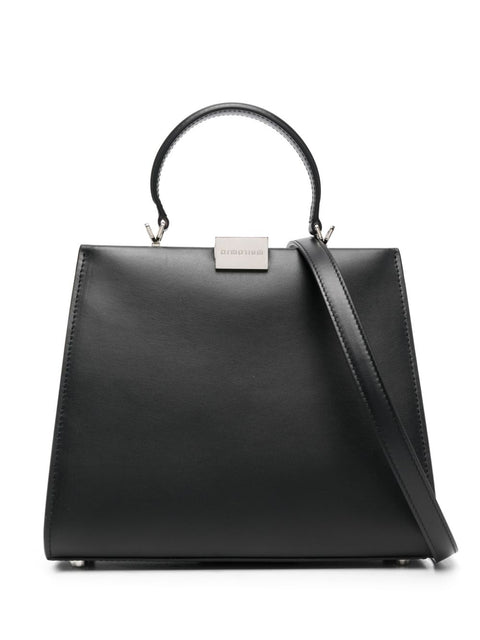 Armarium logo-plaque leather tote bag