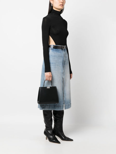 Armarium logo-plaque leather tote bag