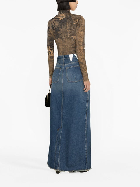 Darkpark Emma denim long skirt