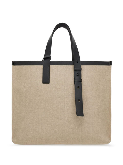 Ferragamo logo-embossed leather tote bag