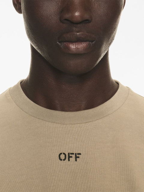 Off White Logo cotton t-shirt