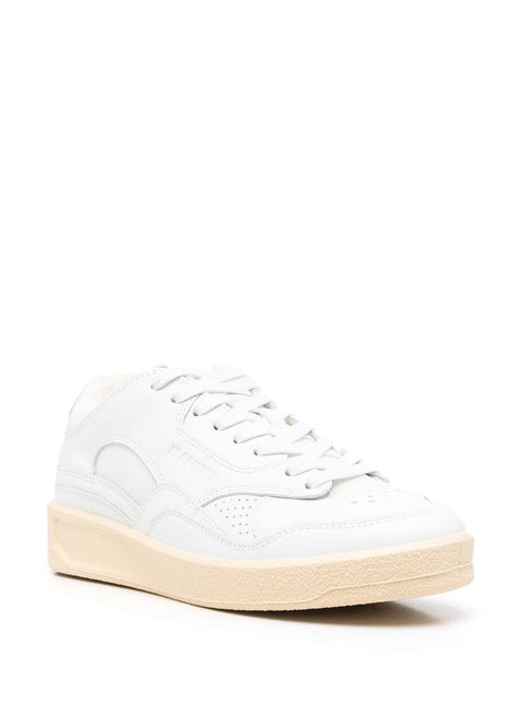 Jil Sander Panelled Low-Top Leather Sneakers