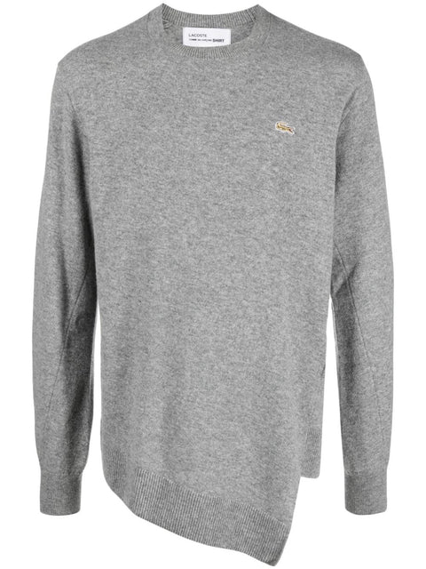 Comme Des Garcons x Lacoste Asymmetric Wool Sweater