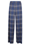 Niu Wide leg checked trousers