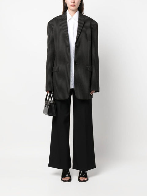 Lanvin Wide leg wool trousers