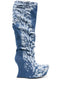 Masha Popova Boots with a worn-in denim effect