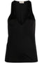 Saint Laurent plunging satin tank top