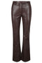 True Royal Faux leather flared trousers
