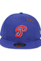 New Era Philadelphia Phillies 59FIFTY MLB Cooperstown Pin Pack Royal Cap