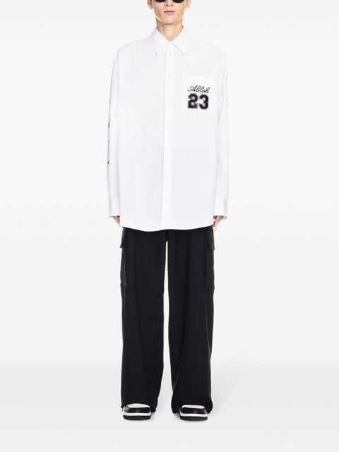 Off White Shirt with embroidery