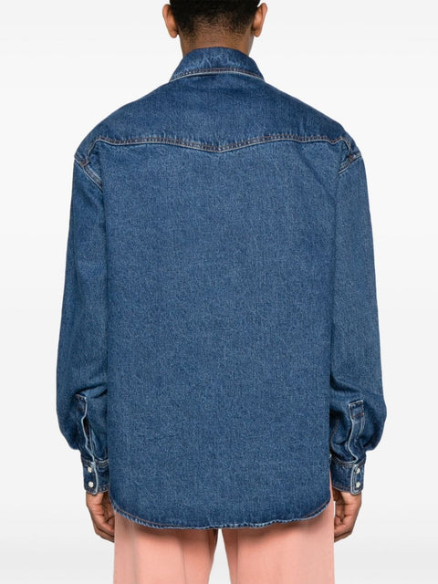 Palm Angels Monogram denim shirt