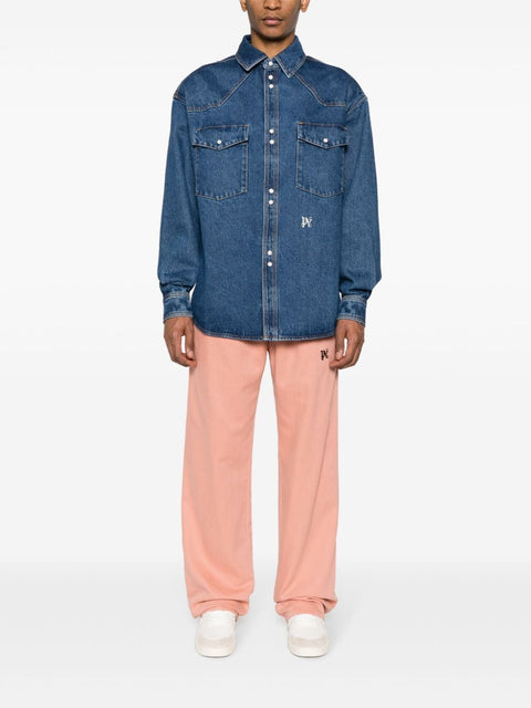 Palm Angels Monogram denim shirt