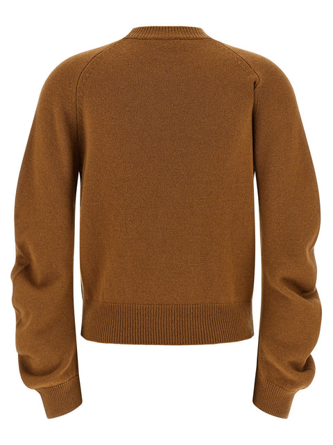 Nude Curved Sleeve Sweater