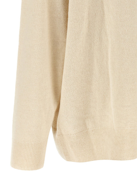 Nude Beige Ring Neck Sweater