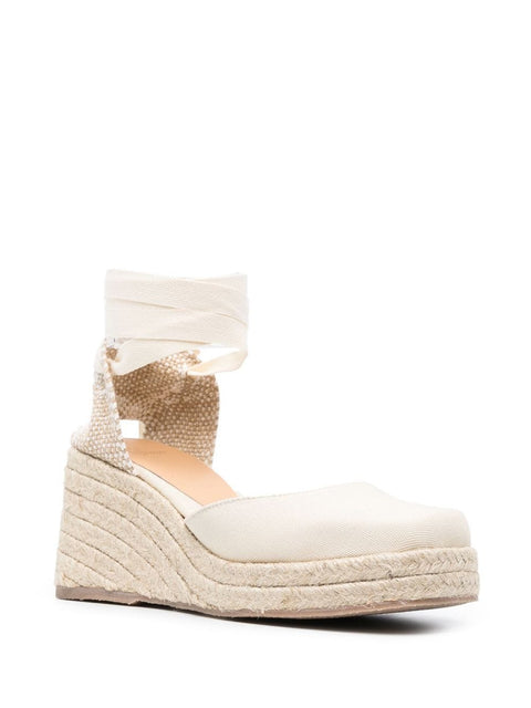 Castañer Tina Raffia Wedge Espadrilles