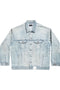 Balenciaga Denim jacket with flap pockets and drop shoulder